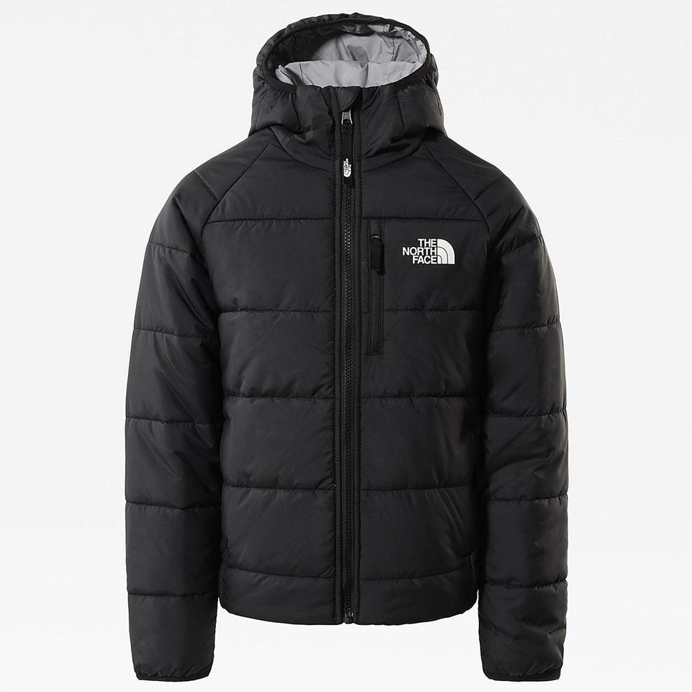 The North Face Reversible Perrito Κορίτσια Σακάκι - Μαυρα / Γκρι (NKAC78531)